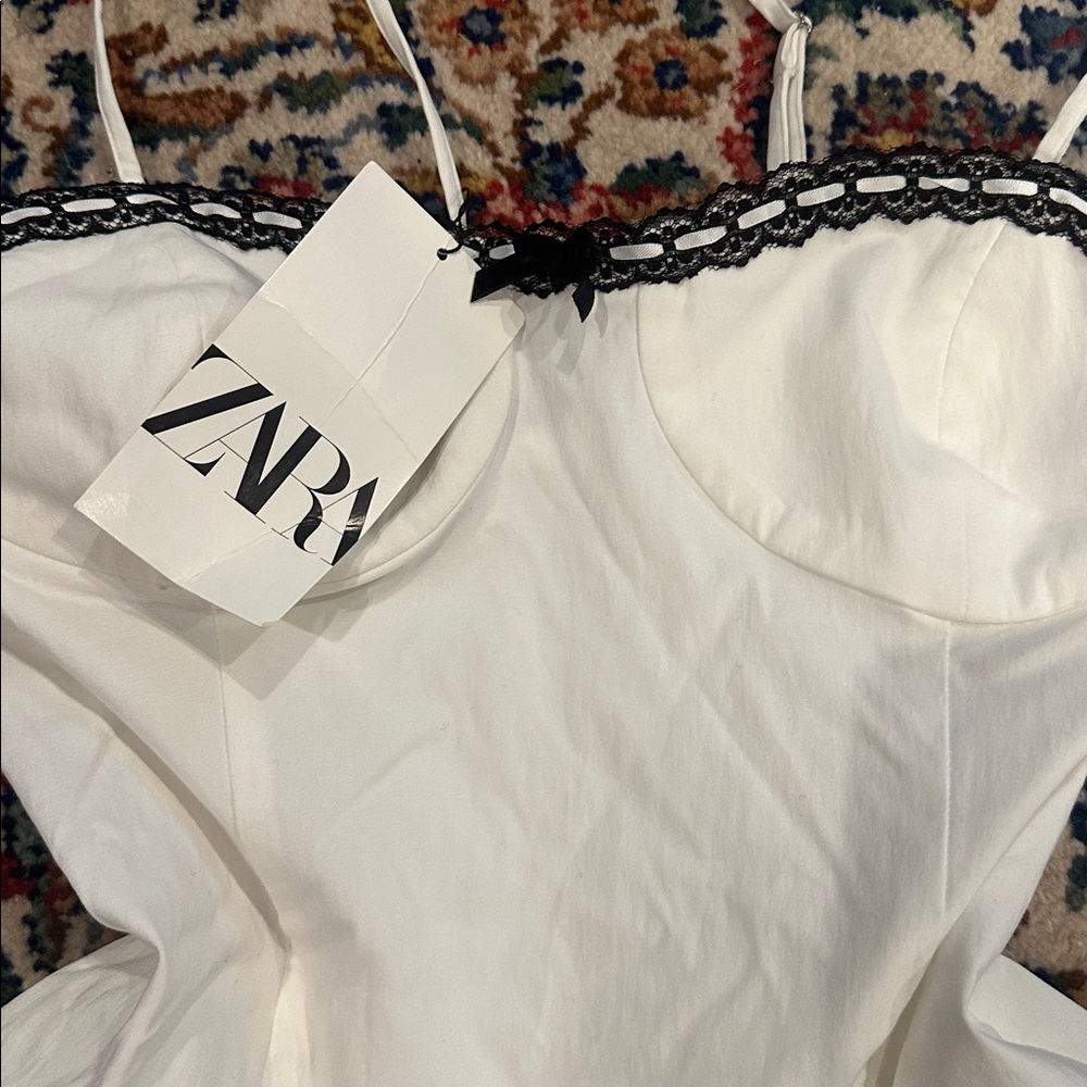 ZARA MINI RUFFLE DRESS - Picture 3 of 3